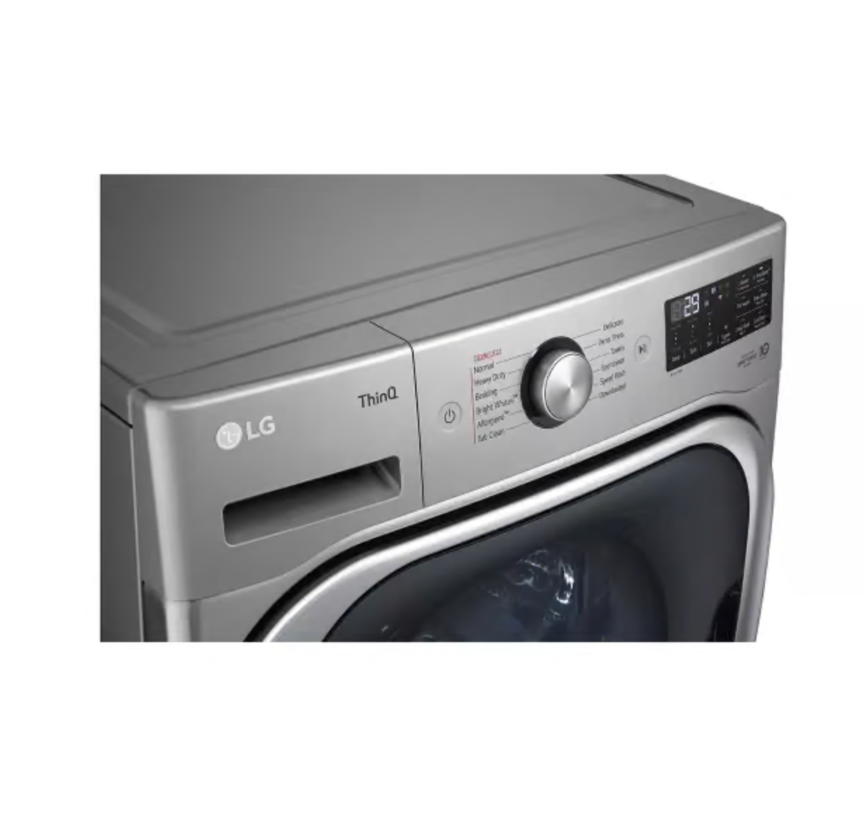 LG - WM8980HVA - 5.2 cu. ft. Mega Capacity Smart Wi-Fi Enabled Front Load Washer with TurboWash® and Built-In Intelligence