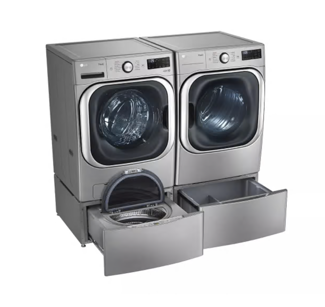 LG - WM8980HVA - 5.2 cu. ft. Mega Capacity Smart Wi-Fi Enabled Front Load Washer with TurboWash® and Built-In Intelligence