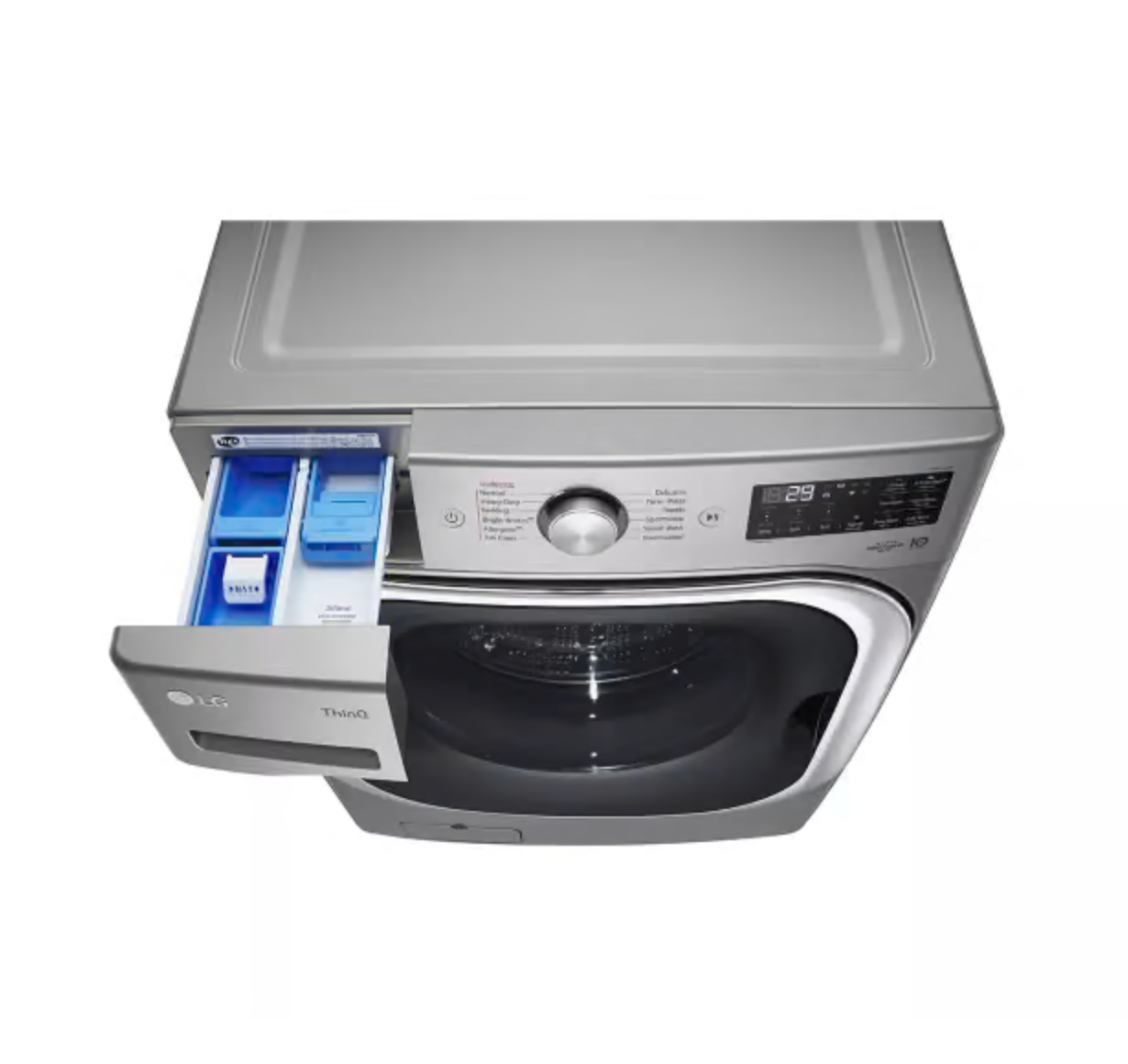 LG - WM8980HVA - 5.2 cu. ft. Mega Capacity Smart Wi-Fi Enabled Front Load Washer with TurboWash® and Built-In Intelligence