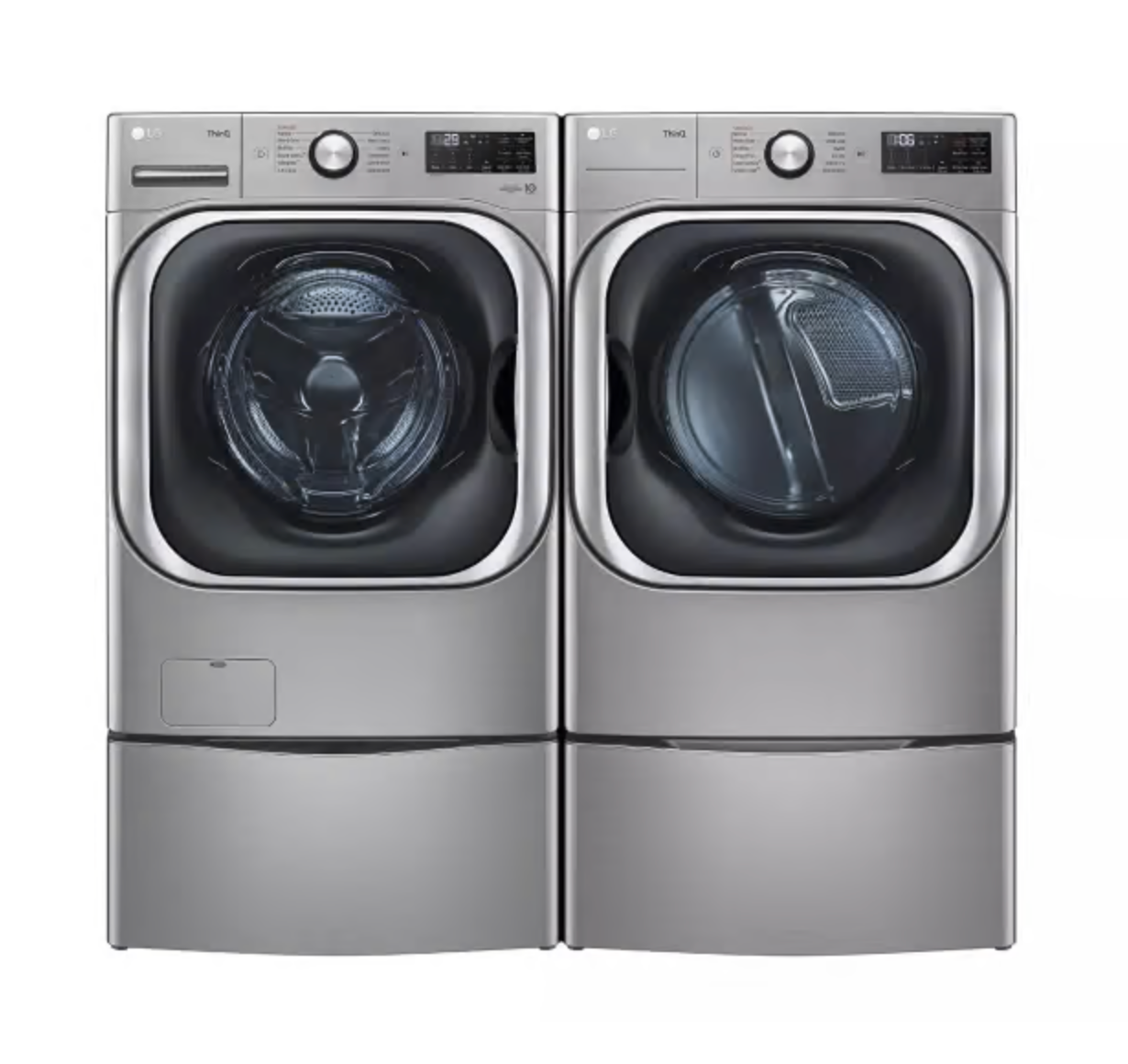LG - WM8980HVA - 5.2 cu. ft. Mega Capacity Smart Wi-Fi Enabled Front Load Washer with TurboWash® and Built-In Intelligence