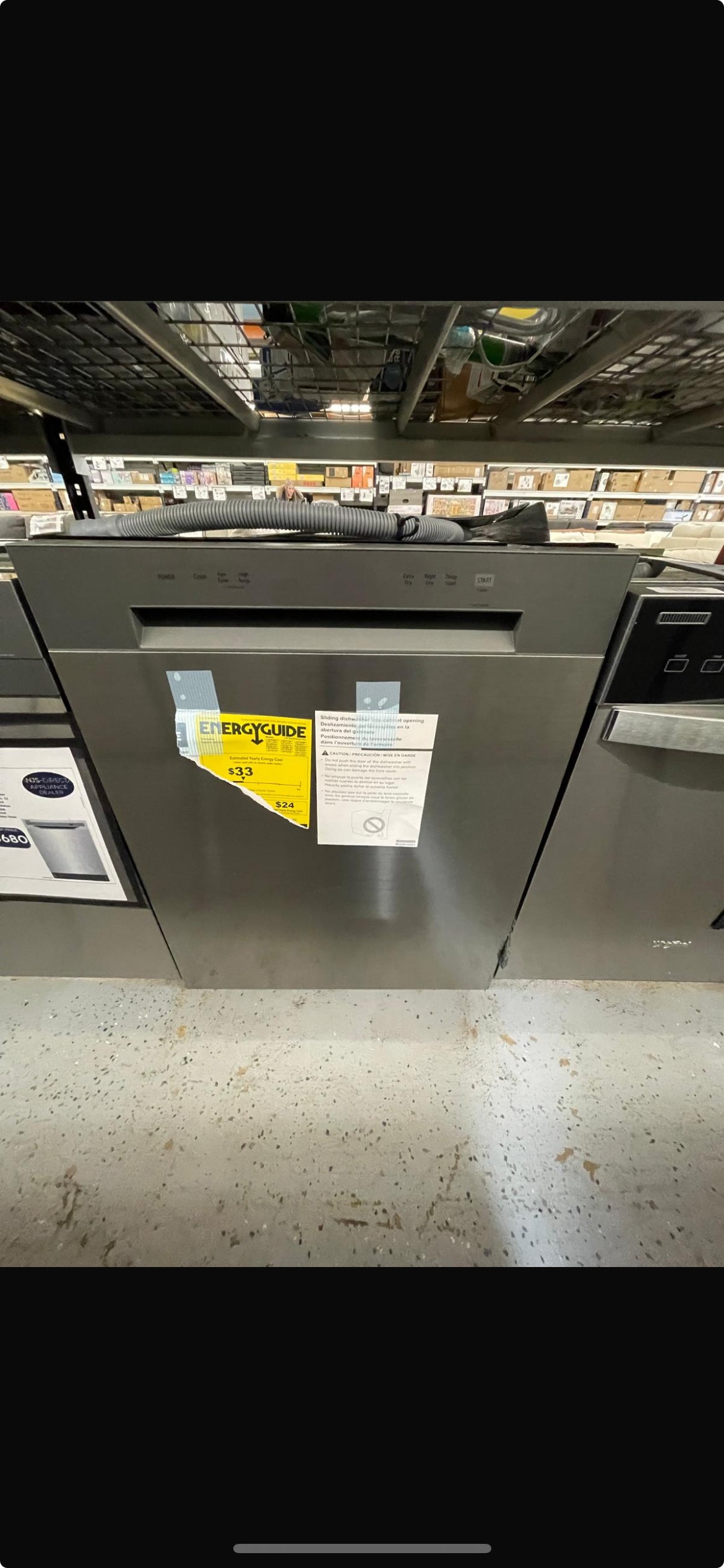 LG - LDFC2423V - 24 Inch Full Console Dishwasher with 15 Place Settings, 52 dBA, 5 Wash Cycles, Nylon Coated Racks, Dynamic Dry™, and ENERGY STAR® Qualified: Stainless Steel Look