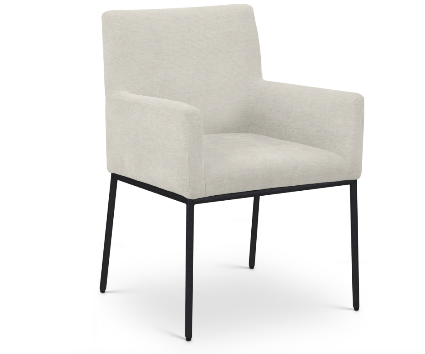 Meridian Reeves Chenille Fabric Dining Chair Set of 2