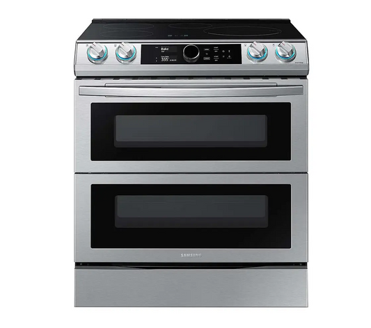 Samsung - NE63T8951SS - 6.3 cu. ft. Slide-In Induction Range with WiFi, Flex Duo, Smart Dial & Air Fry - Fingerprint Resistant Stainless Steel