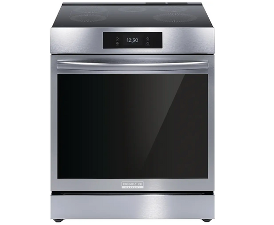 Frigidaire - GCFI3060BF- Gallery 6.2 Cu. Ft Freestanding Electric Induction Total Convection Range with Self-cleaning - Stainless Steel