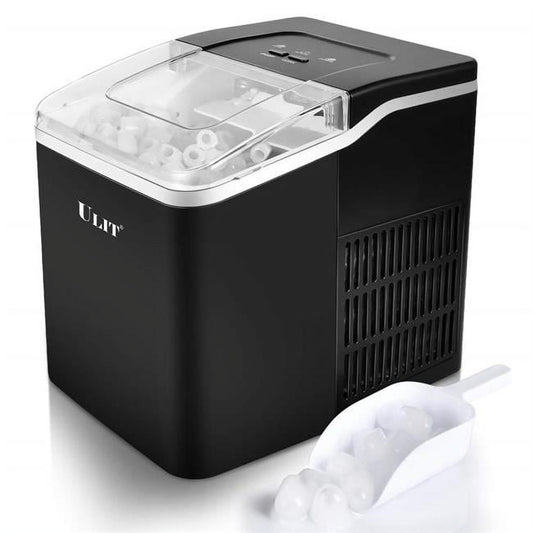 ULIT Portable Ice Maker Countertop Self-Cleaning Black 26lbs/24hr