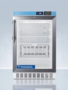 Summit ACR46GL 20" 2.65 cu. ft. Built-In Pharmacy All-Refrigerator, ADA Compliant, Glass/Stainless Steel