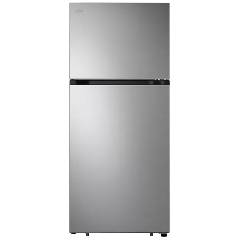 LG - LTCS20020S- 28 in. 17.5 cu. ft. Garage Ready Top Freezer Refrigerator - PrintProof Stainless Steel