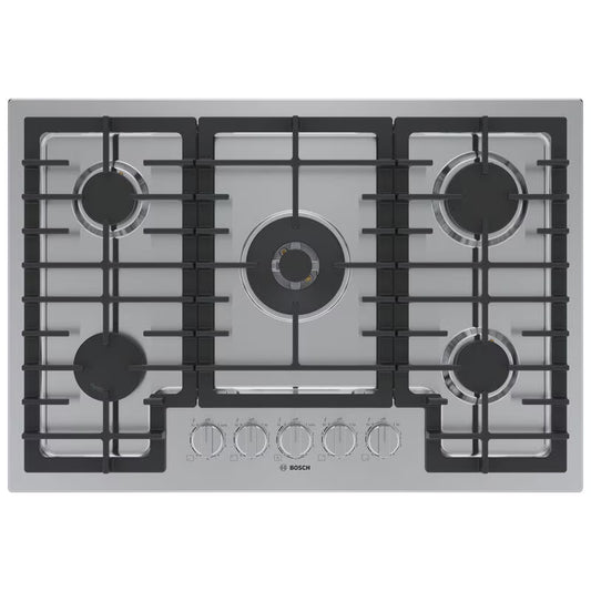 Bosch -NGM5058UC-30 Inch Gas Cooktop with 5 Sealed Burners
