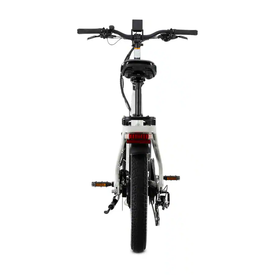 Lectric eBikes - XP4 Step-Thru Foldable eBike (Max 50mi/28mph) + LevelUp Rack - Stratus White Model: 401-01372-W001