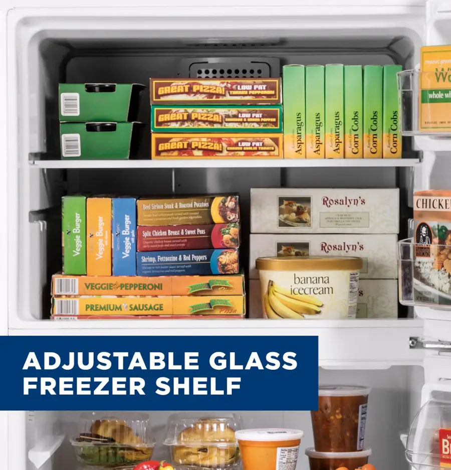 GE - GTS22KYNRFS - 21.9 Cu. Ft. Top-Freezer Refrigerator with Garage Ready Performance - Stainless Steel