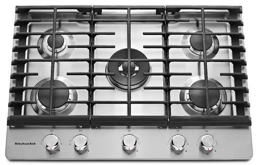 KitchenAid -KCGS550ESS-30" Built-In Gas Cooktop - Stainless Steel
