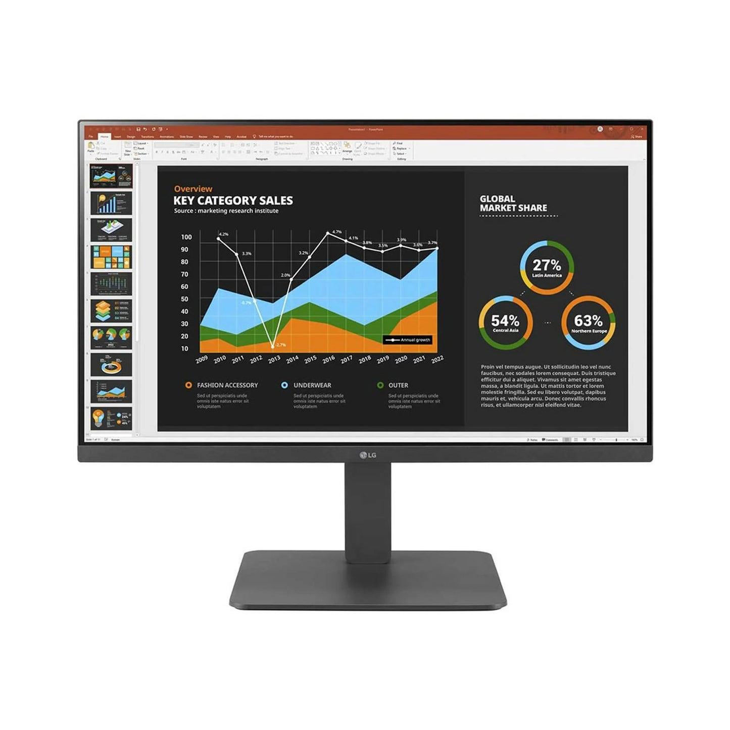 LG - 24BR550Y - 24" Class Full HD LCD Monitor