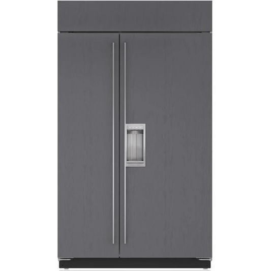 Sub-Zero - BI48SDO - 48 Inch Counter Depth Built-In Side by Side Smart Refrigerator with 28.4 Cu. Ft. Total Capacity, NASA-Inspired Air Purification System