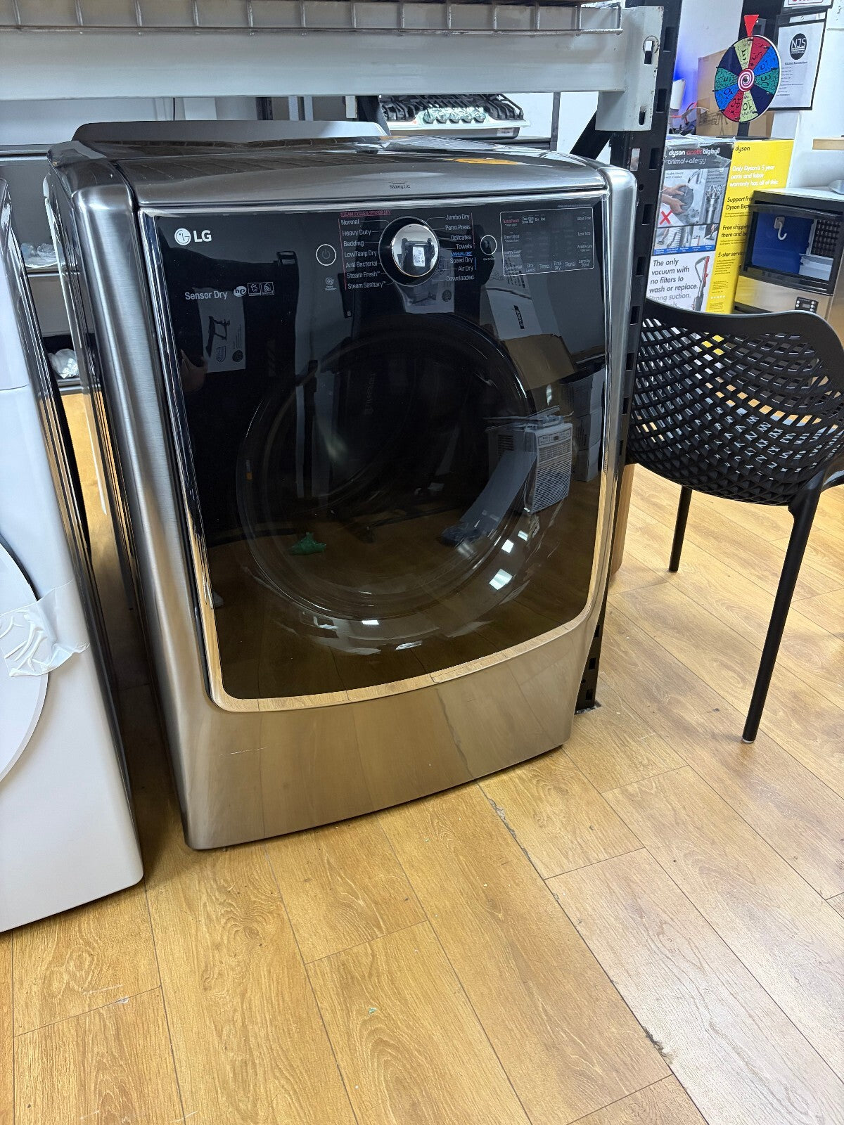 LG DLGX9001V 29 Inch Gas Smart Dryer with 9.0 Cu. Ft. Capacity, TurboSteam