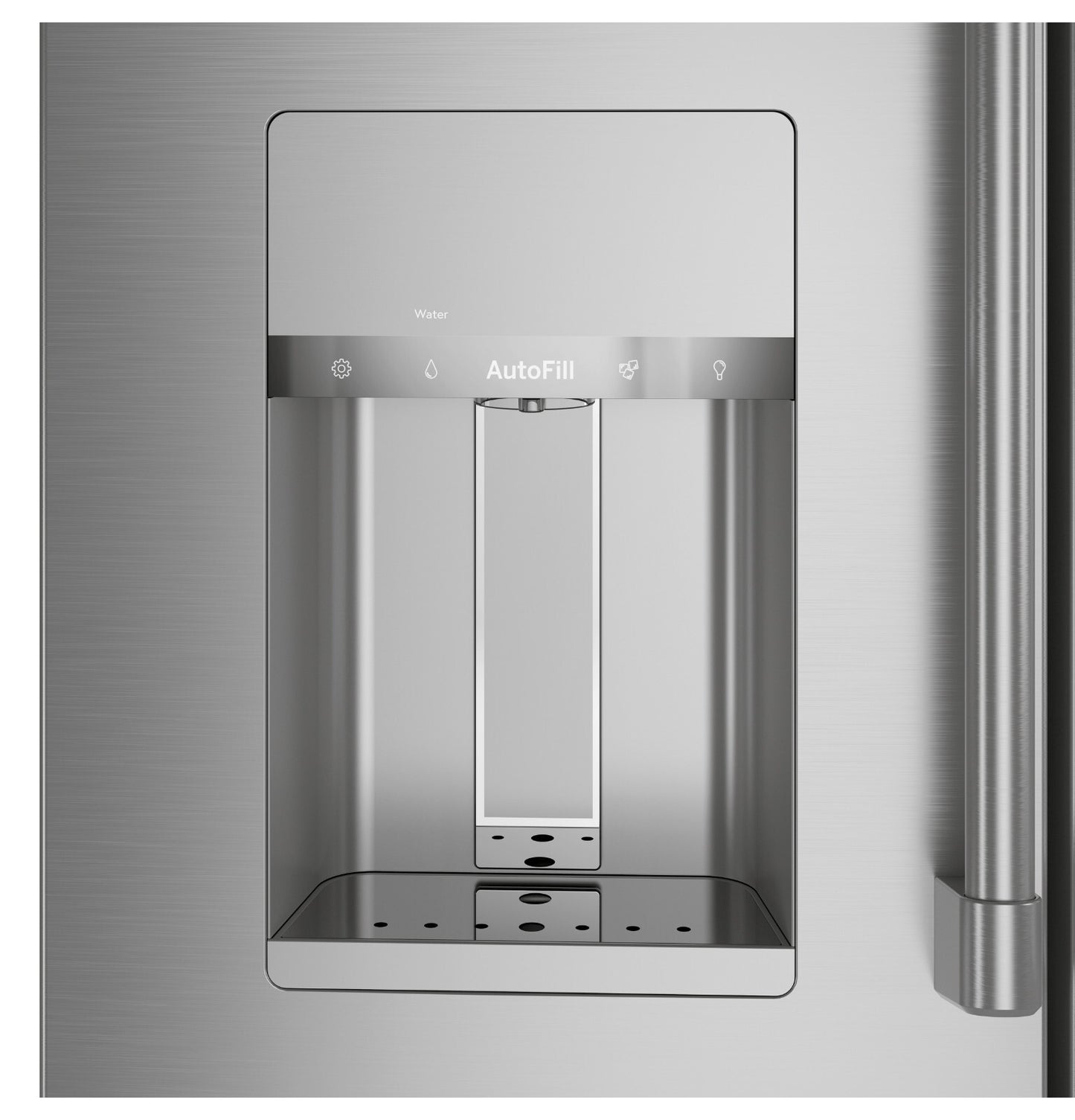GE Cafe CVE28DP2NS1 36 Inch 4 Door French Door Smart Refrigerator 27.6 Cu Ft. Capacity TwinChill