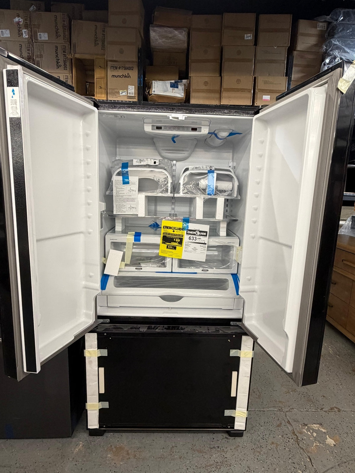 Kitchenaid KRFC302EPA 36" Counter Depth French Door Refrigerator, Panel Ready