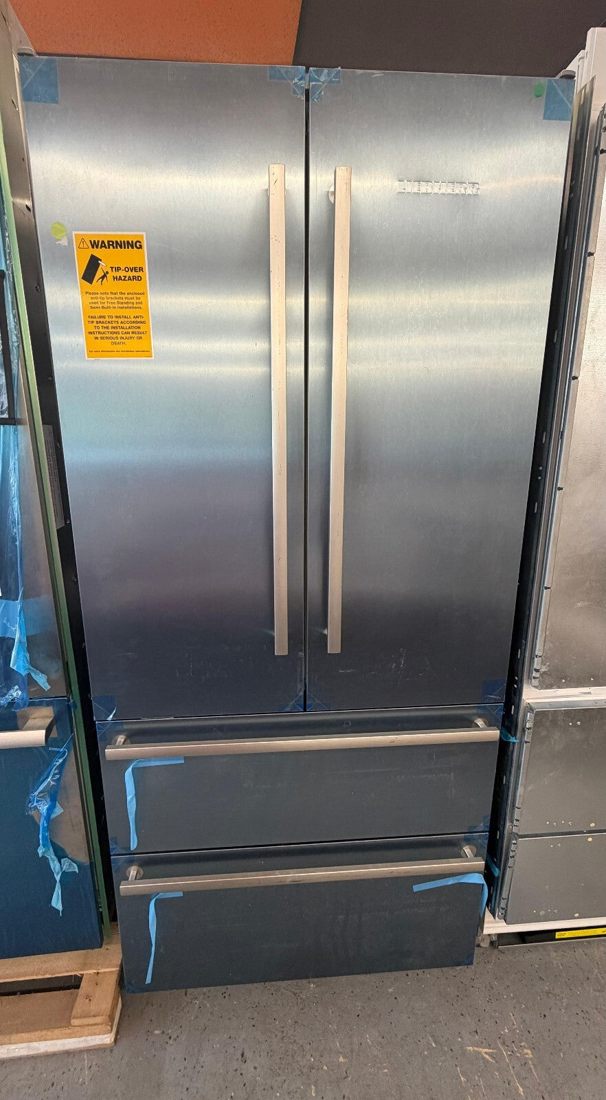 Liebherr CS2092G 36" Built-In 4-Door French Door Refrigerator, Stainless Steel