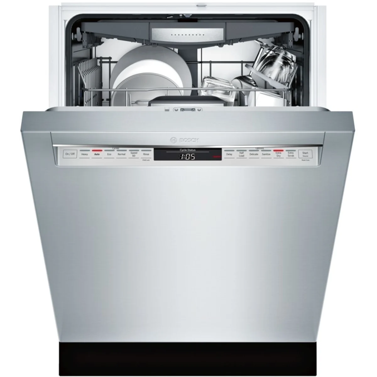 Bosch - SHE878WD5N - 800 DLX Series  SHE878WD5N 24 Inch Full Console Built-In Dishwasher with 16 Place Setting Capacity, 6 Wash Cycles, Silence Rating of 42 dBA
