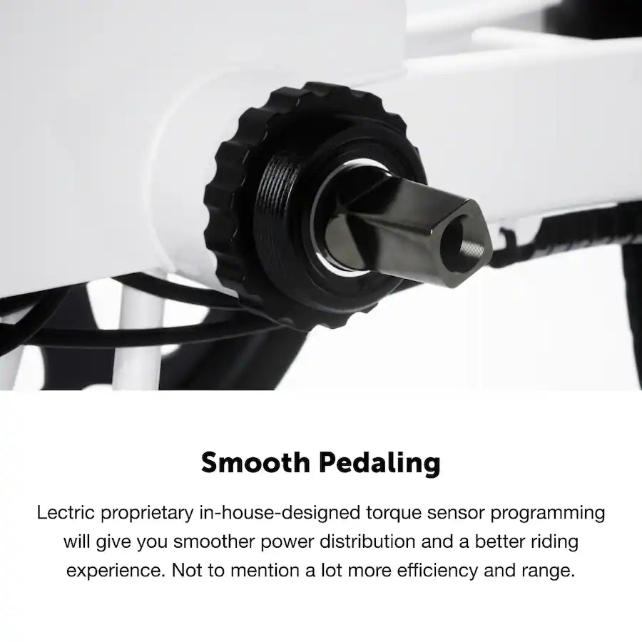 Lectric eBikes - XP4 Step-Thru Foldable eBike (Max 50mi/28mph) + LevelUp Rack - Stratus White Model: 401-01372-W001