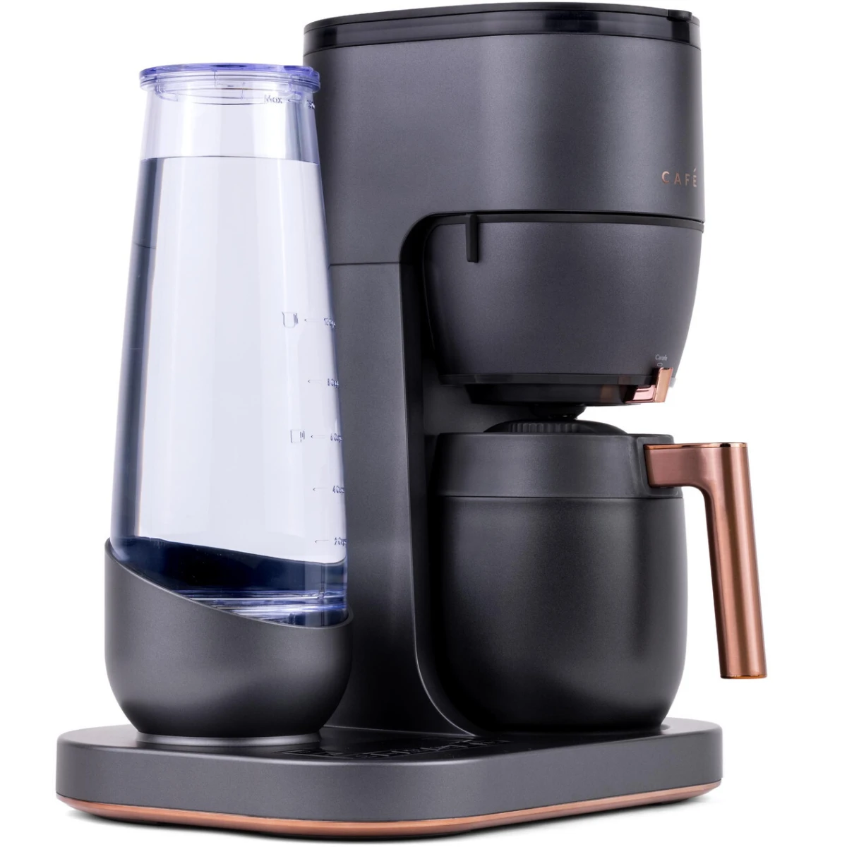 Cafe - C7CGAAS3TD3 - 15 Inch Countertop Smart Specialty Grind and Brew Coffee Maker with 10 Cup Capacity, Single Serve Option, WiFi-Enabled, Adjustable Burr Grinder, and SCA Certified: Matte Black