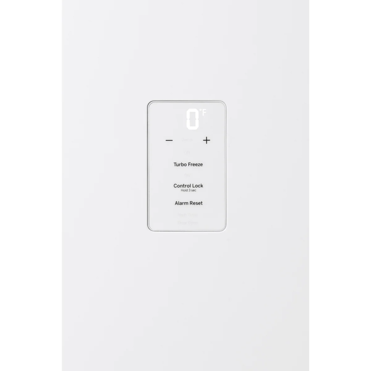 GE - FUF17DLRWW - 33 Inch Upright Freezer with Exterior Temperature Control, LED Lighting, Self-Ejecting Key, Adjustable Glass Shelves, 17.3 cu. ft. and Energy Star Rated