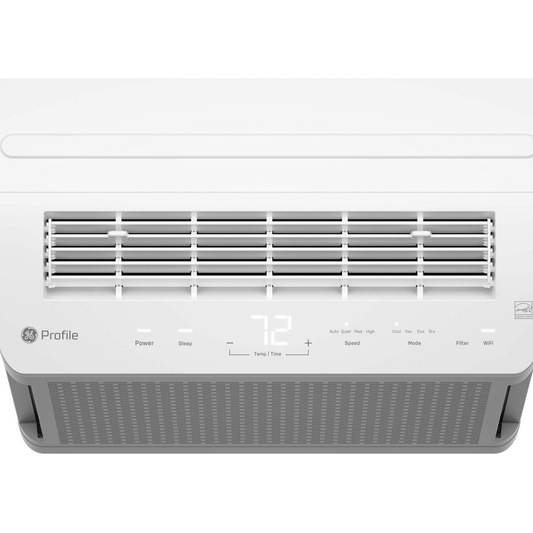 GE Profile - PHNT10CC - Window Smart Air Conditioner with Sleep Mode, 24-Hour On/Off Timer, Dry Mode, Eco Mode, Wi-Fi, Voice Control, Geolocation, Inverter Technology, ClearView™, Flex-Depth Design, Remote Control, and ENERGY STAR®: 10300 BTU