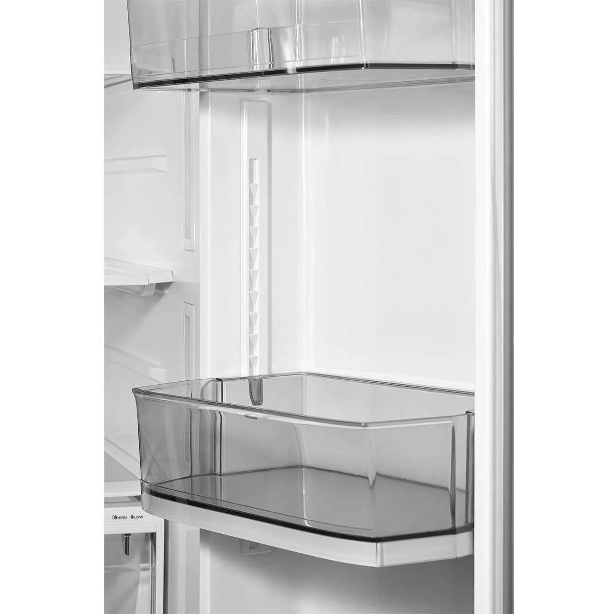 Midea -  MRF29D3AST - 36 Inch Smart 3-Door French Door Refrigerator with 29.3 Cu. Ft. Capacity, Click & Glide Door Bin, Smart Control, Dual Ice Maker, LED Lighting, Crisper Drawers, and Energy Star Certified