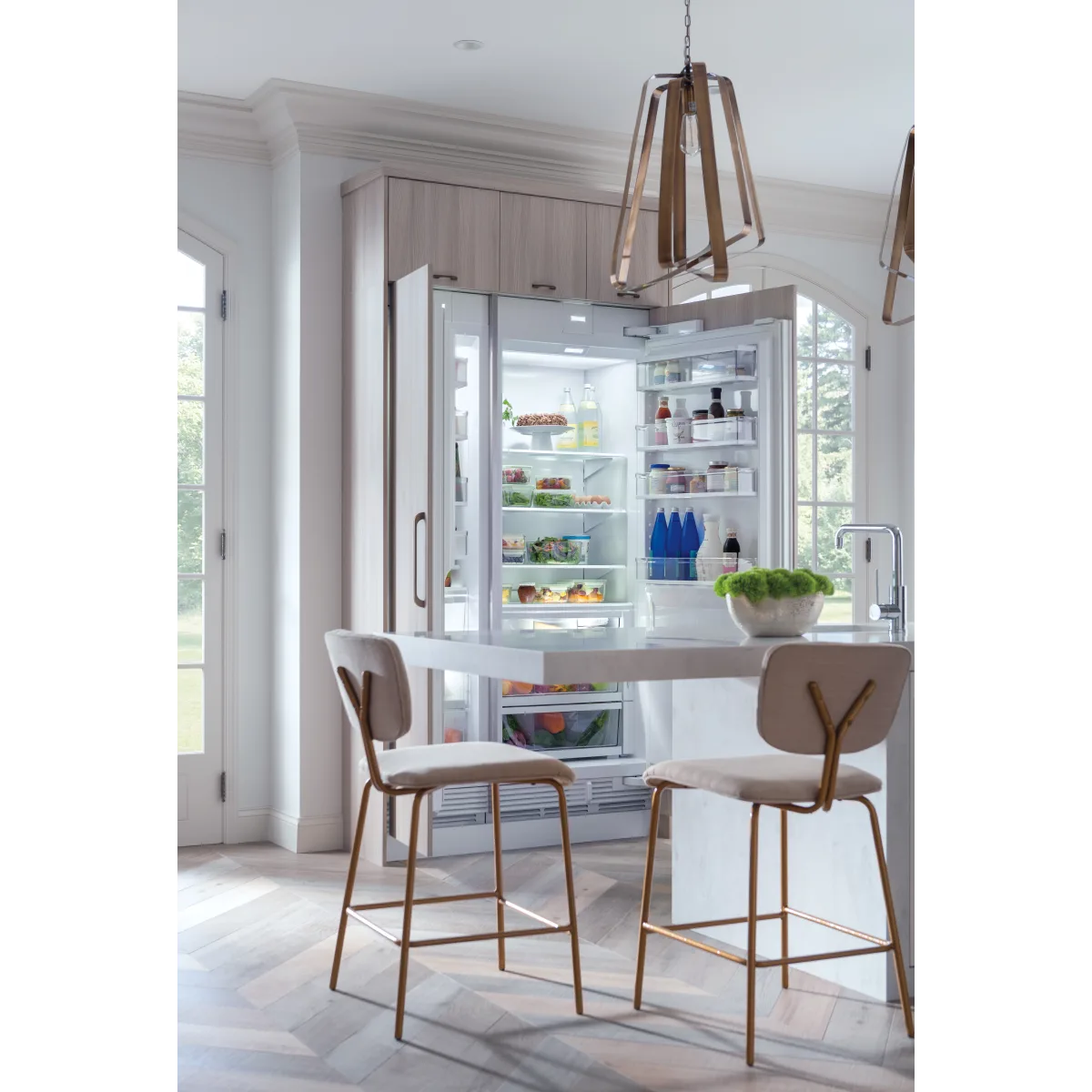 Sub-Zero Designer Series - DEC1850FIL - 18 Inch Smart Freezer Column with 8.8 cu. ft. Capacity, ClearSight™ LED Lighting System, Touch Control Panel, Night Mode, Adjustable Door Shelves, Magnetic Door Seal System, Automatic Ice Maker, and Star-K Certified