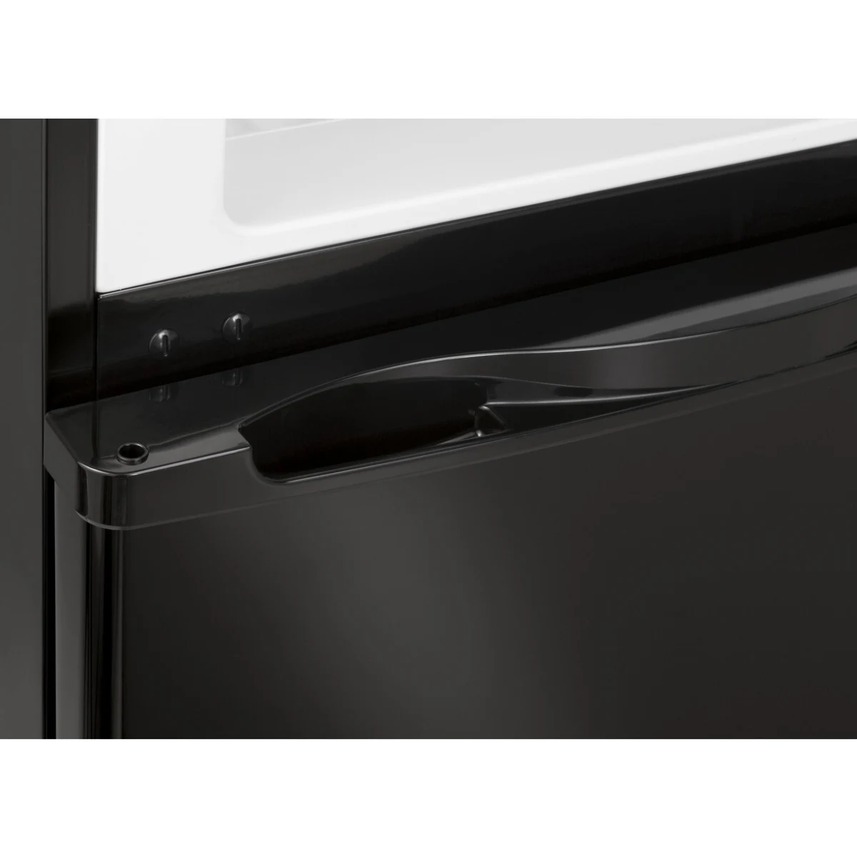 Haier - HA10TG21SB - 24 Inch Counter-Depth Top Freezer Refrigerator with 9.8 Cu.Ft. Total Capacity, 2 Spill Proof Glass Shelves, Humidity Controlled Crisper, LED Interior Lighting, 3 Door Bins, 1 Freezer Shelf,