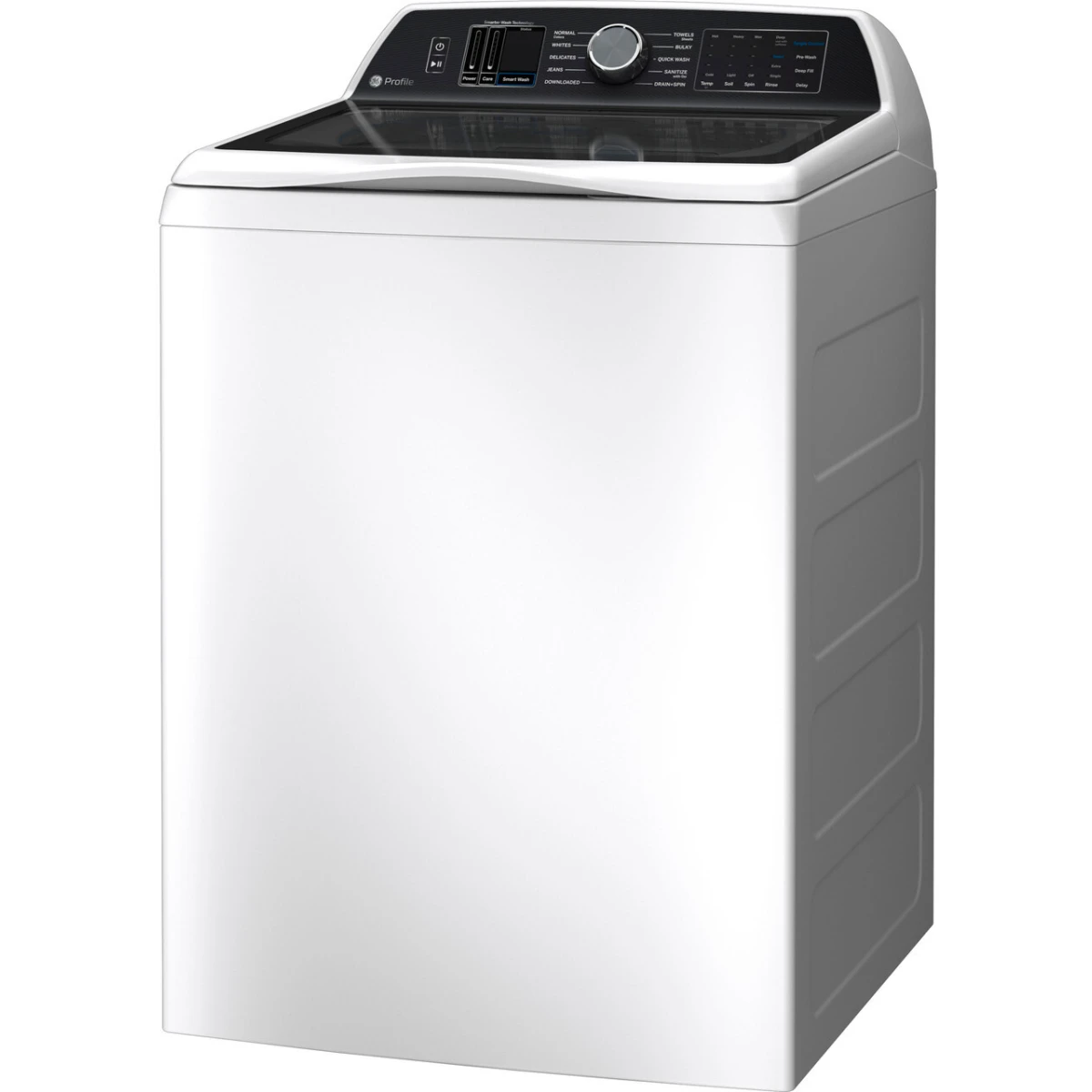 GE Profile - PTW700BSTWS -28 Inch Top Load Smart Washer with 5.4 Cu. Ft. Capacity, Infusor Wash Mechanism, Built-In WiFi, Sanitize with Oxi, Smart FlexDispense™, Tangle Control, Deep Fill, and Energy Star Certified: White