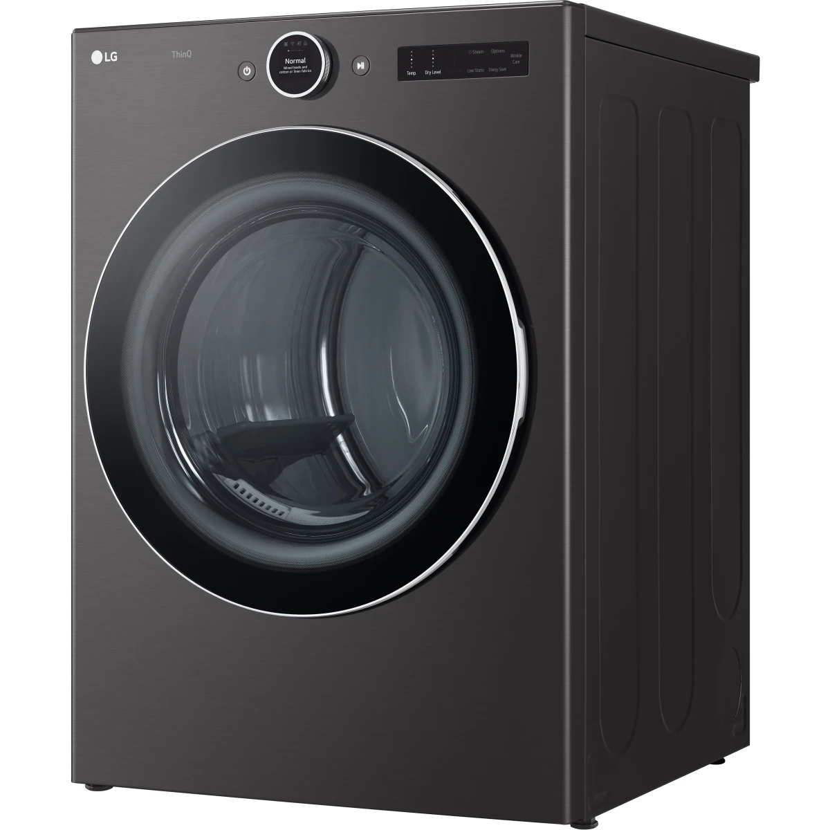 LG - DLEX6700B - 27 Inch Smart Electric Dryer with 7.4 Cu. Ft. Capacity, 23 Dryer Cycles, Wrinkle Care, TurboSteam™, Dial-A Cycle™ Knob, FlowSense™ Indicator, AI Fabric Sensor, and Energy Star Certified