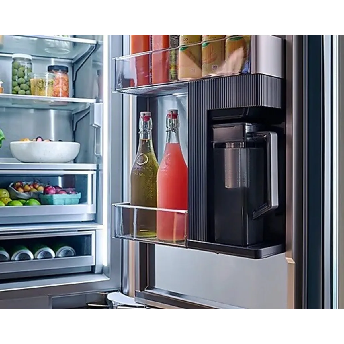 Dacor - DRF487500AP - 48 Inch Panel Ready Counter Depth Built-In 4-Door French Door Smart Refrigerator with 27.7 cu. ft. Total Capacity
