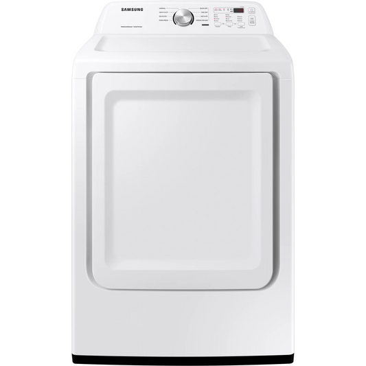 Samsung - DVG45T3200W - 27 Inch Gas Dryer with 7.2 cu. ft. Capacity, Smart Care, 8 Drying Options, Sensor Dry, Wrinkle Prevent, Filter Check Indicator, and Powder Coat Interior