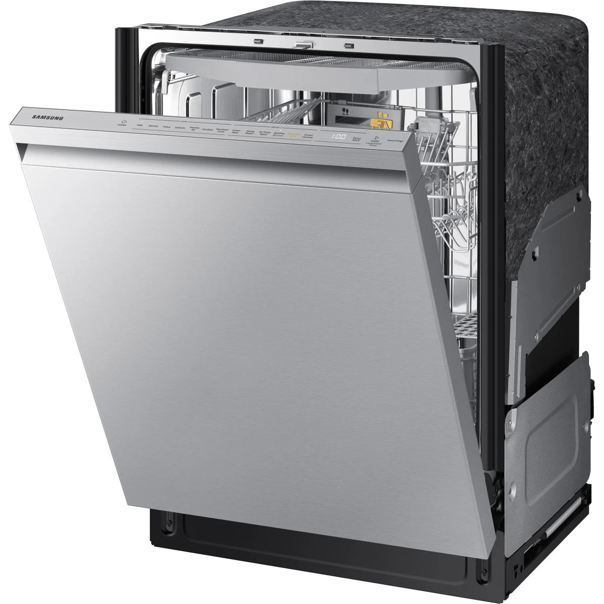 Samsung - DW80B7070US - 24 Inch Fully Integrated Smart Dishwasher with 15 Place Settings, StormWash+, Whisper Quiet 42dBA, Smart Dry, AutoRelease™ Door, FlexLoad™ Rack System, Wi-Fi Connectivity,