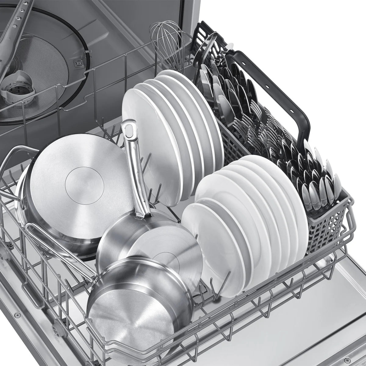 Samsung - DW80CG4051SR - 24 Inch Fully Integrated Dishwasher with 15 Place Settings, Express 60 Cycle, 4 Wash Programs, 4 Wash Options, AutoRelease™ Door, 51 dBA, Hidden Touch Controls, Digital Leak Sensor and Energy Star Rated