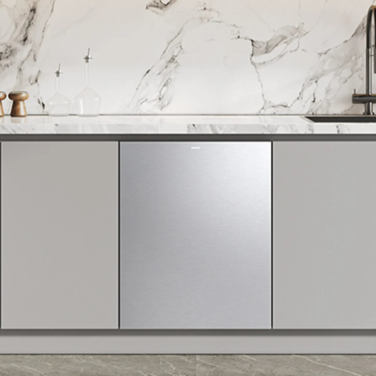 Samsung - DW90F89P0USR - 24 Inch Fully Integrated Smart Dishwasher with 16 Place Settings Capacity, 38 dBA, 10 Wash Cycles, 7 Wash Options, StormWash+™, Express 60 Cycle, AutoRelease™ Door, Leak Sensor, Child Lock, and ENERGY STAR® Certified