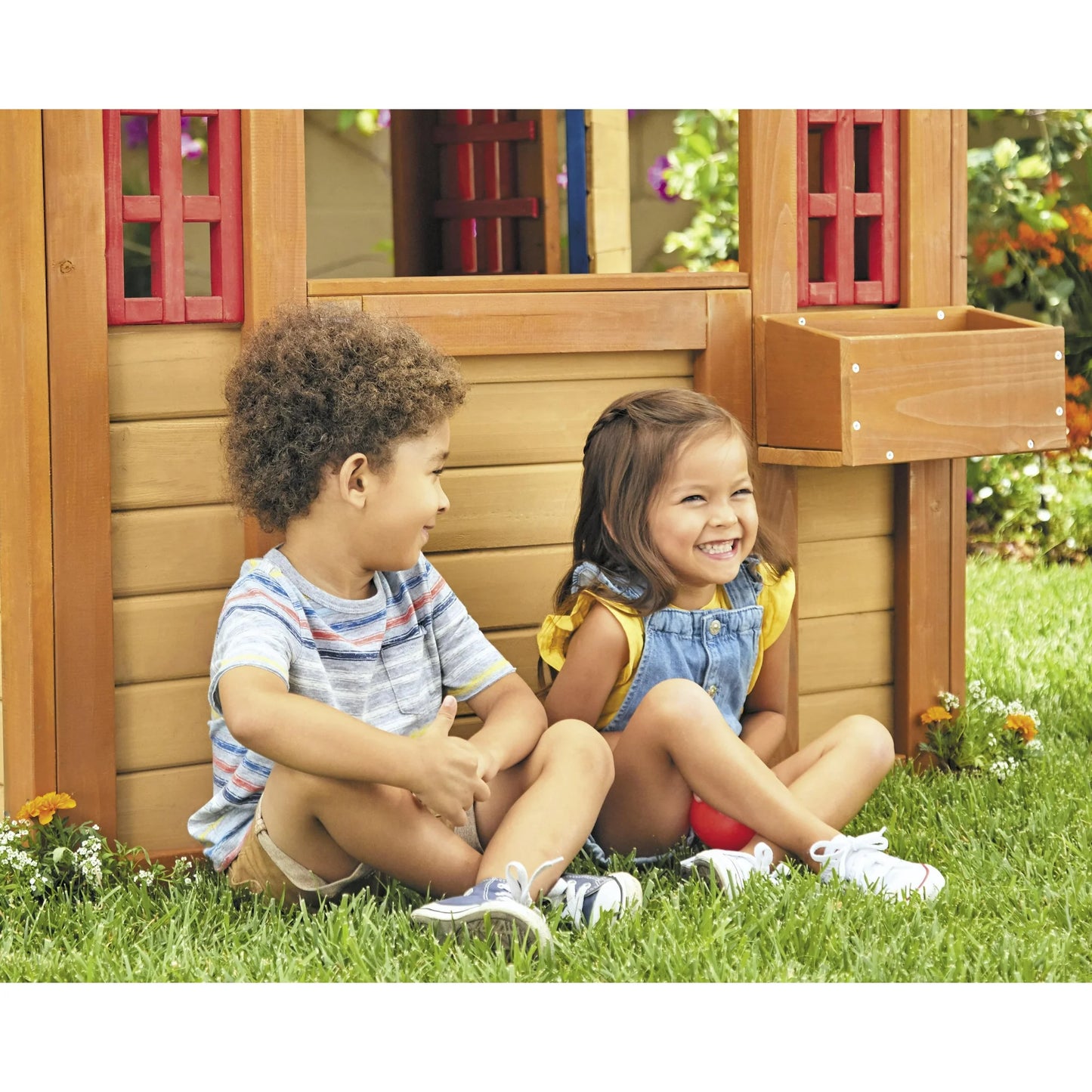 Little Tikes® Real Wood Adventures  5-in-1 Game House, Wooden Playhouse, Skee-Ball & More for Playground Backyard Set Suitable For Kids, Boys and Girls Ages 3+