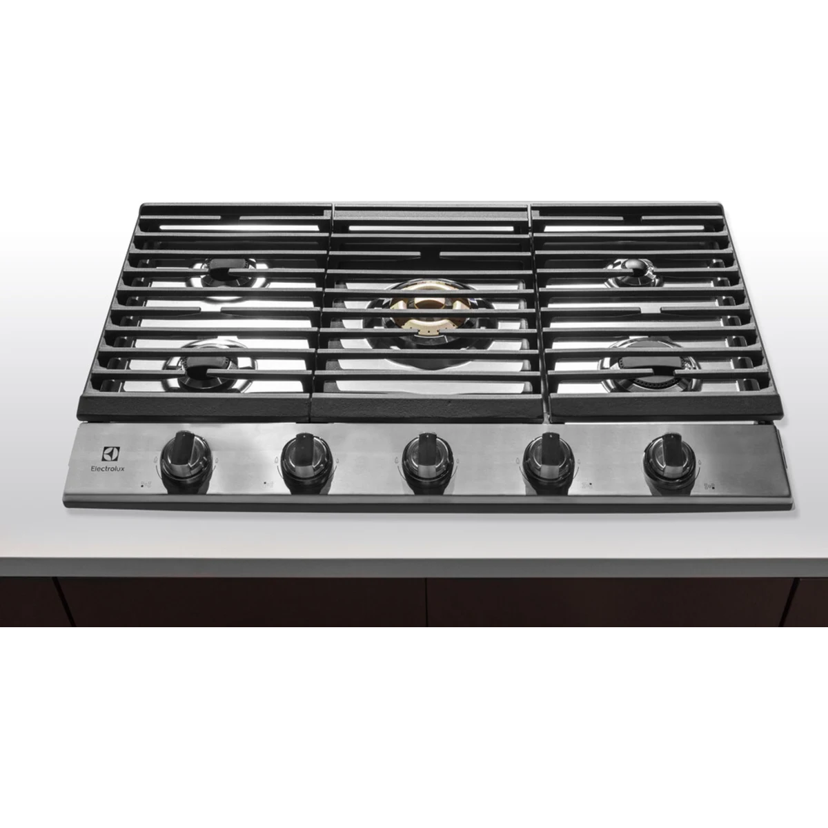 Electrolux - ECCG3668AS - 36 Inch Gas Cooktop with 5 Sealed Burners, Continuous Cast Iron Grates, Power Burner, LP Conversion Kit Included, ADA Compliant, and CSA Listed