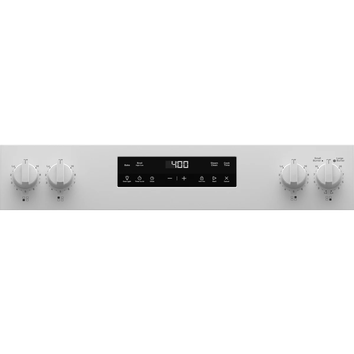 GE - GRF400SVWW - 400 Series 30 Inch Freestanding Electric Range with 4 Smoothtop Elements, 5.3 cu. ft. Oven Capacity, Power Boil™ Burner, Storage Drawer, Enhanced Shabbos Mode Built In, and Steam Clean: White