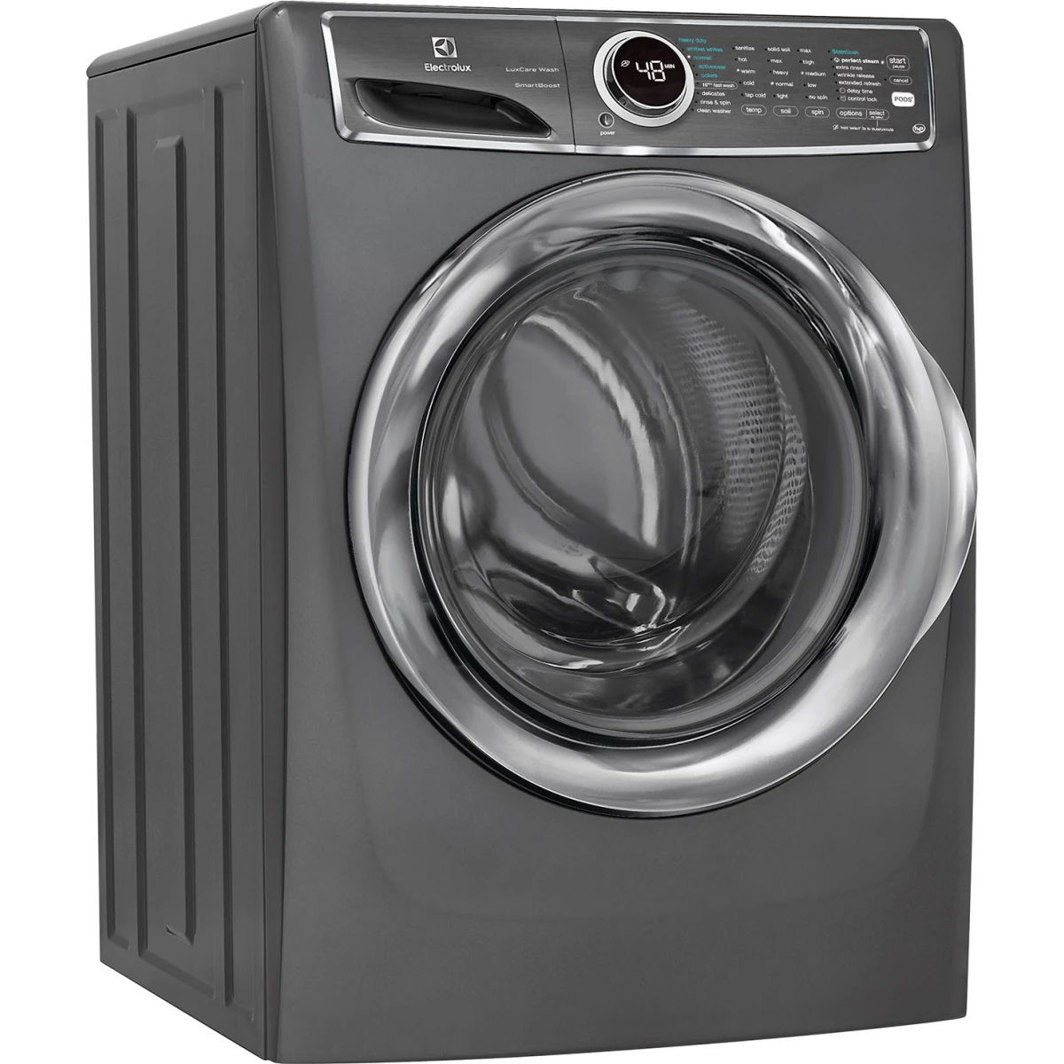 Electrolux - Electrolux - EFLS627UTT - 4.4 Cu. Ft. Stackable Front Load Washer with Steam and SmartBoost® Technology - Titanium