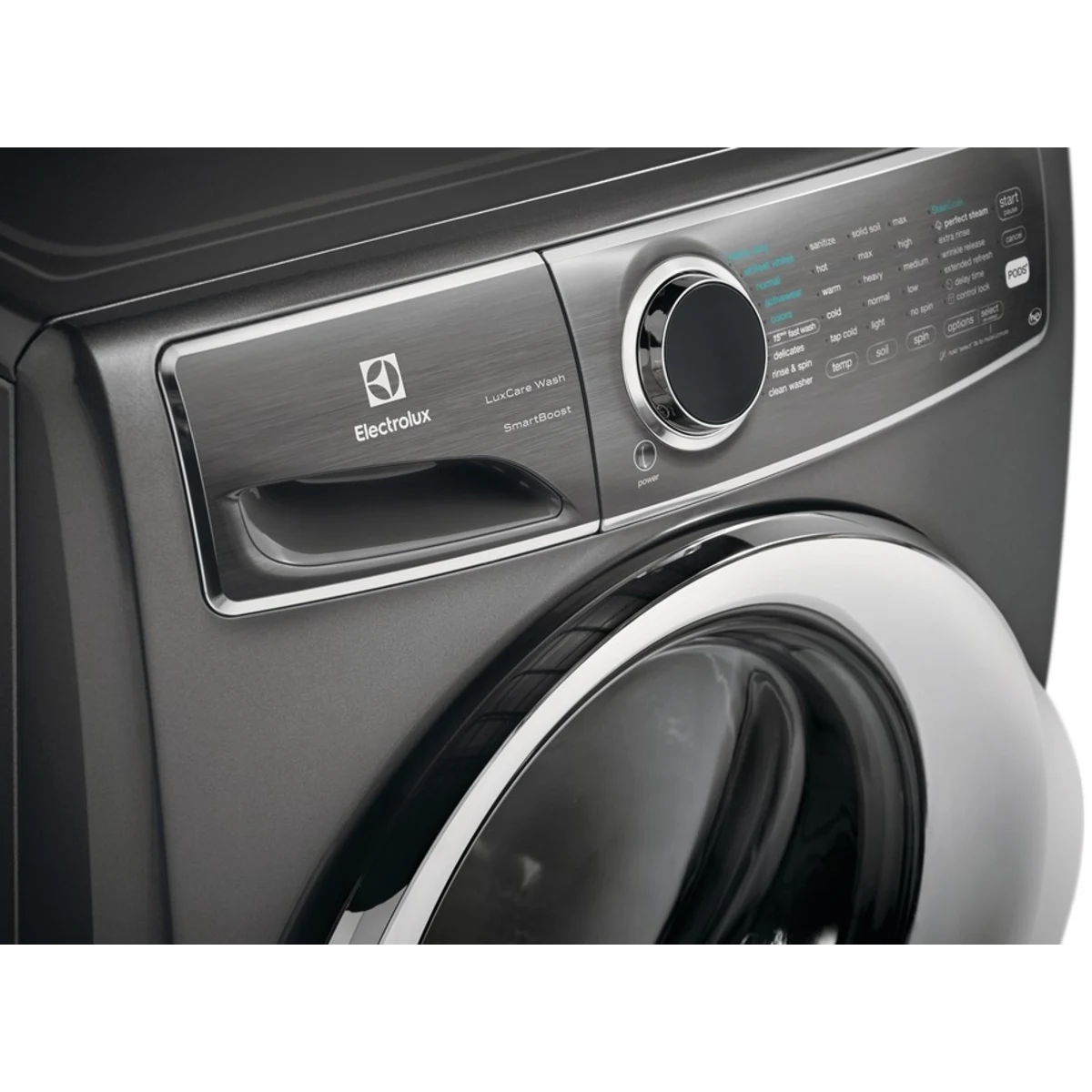 Electrolux - Electrolux - EFLS627UTT - 4.4 Cu. Ft. Stackable Front Load Washer with Steam and SmartBoost® Technology - Titanium