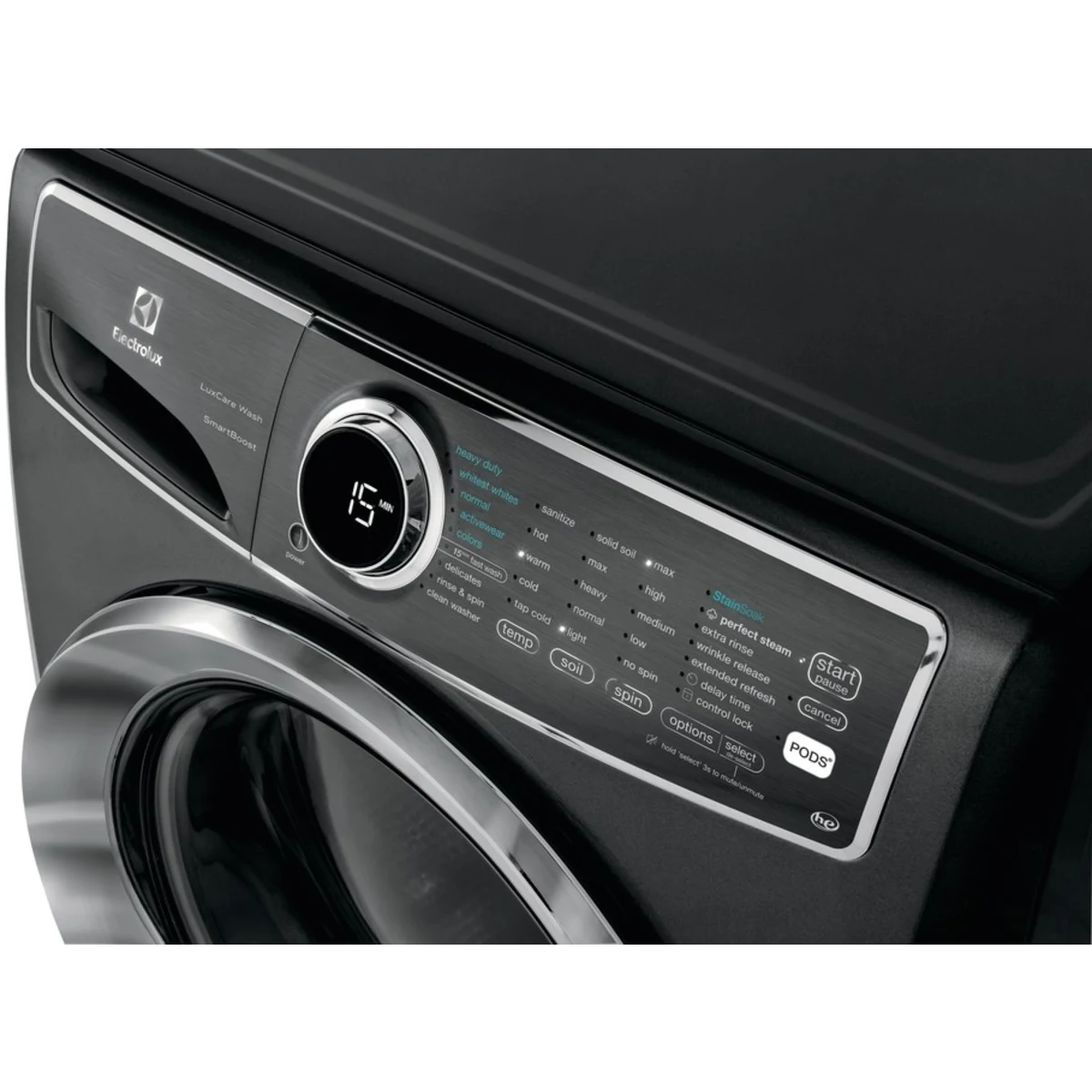 Electrolux - Electrolux - EFLS627UTT - 4.4 Cu. Ft. Stackable Front Load Washer with Steam and SmartBoost® Technology - Titanium