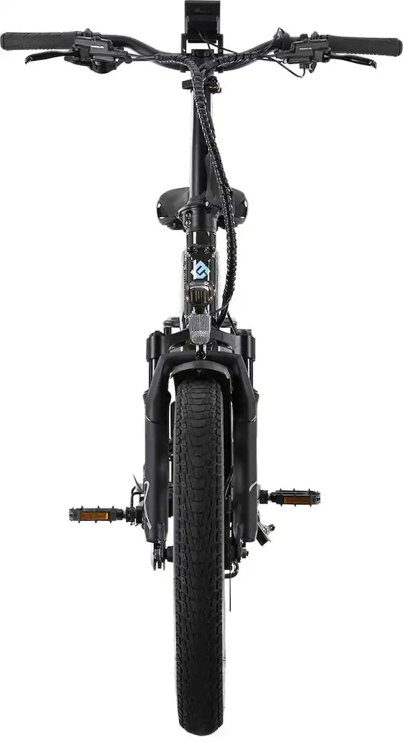 Lectric eBikes - XP4 750 Step-Thru Foldable Long-Range eBike (Max 85mi/28mph) + LevelUp Rack/Seat Post/Elite Headlight/Lock - Tempest Grey