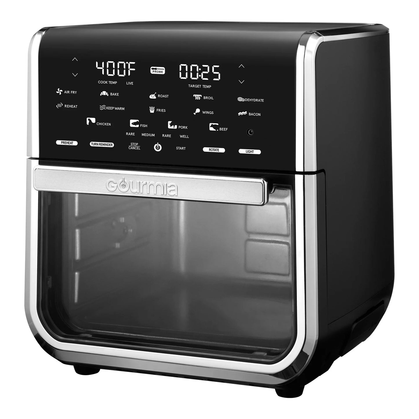 Gourmia All-in-One 14-Quart Air Fryer, Oven, Rotisserie, Dehydrator