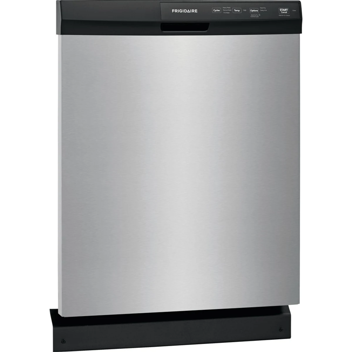 Frigidaire - FFCD2413US - 24 Inch Full Console Dishwasher with 14 Place Setting Capacity, 3 Wash Cycles, 60 dBA Silence Rating, Stay-Put Door, Heated Dry, Delay Start