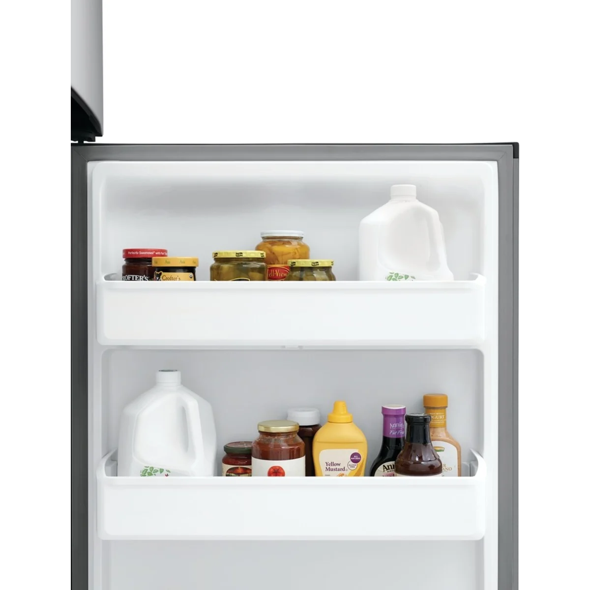 Frigidaire  FFTR1835VS 30 Inch Top Freezer Refrigerator with 18.3 Cu. Ft. Capacity, Adjustable Shelves, Humidity-Controlled Crispers, Half-width Deli Drawer, Gallon Door Bins, Auto-Close Doors, EvenTemp™ Cooling System, and ADA Compliant: Stainless Steel