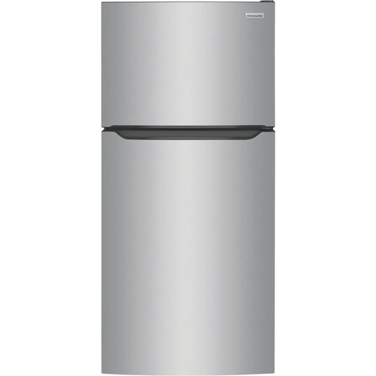 Frigidaire  FFTR1835VS 30 Inch Top Freezer Refrigerator with 18.3 Cu. Ft. Capacity, Adjustable Shelves, Humidity-Controlled Crispers, Half-width Deli Drawer, Gallon Door Bins, Auto-Close Doors, EvenTemp™ Cooling System, and ADA Compliant: Stainless Steel