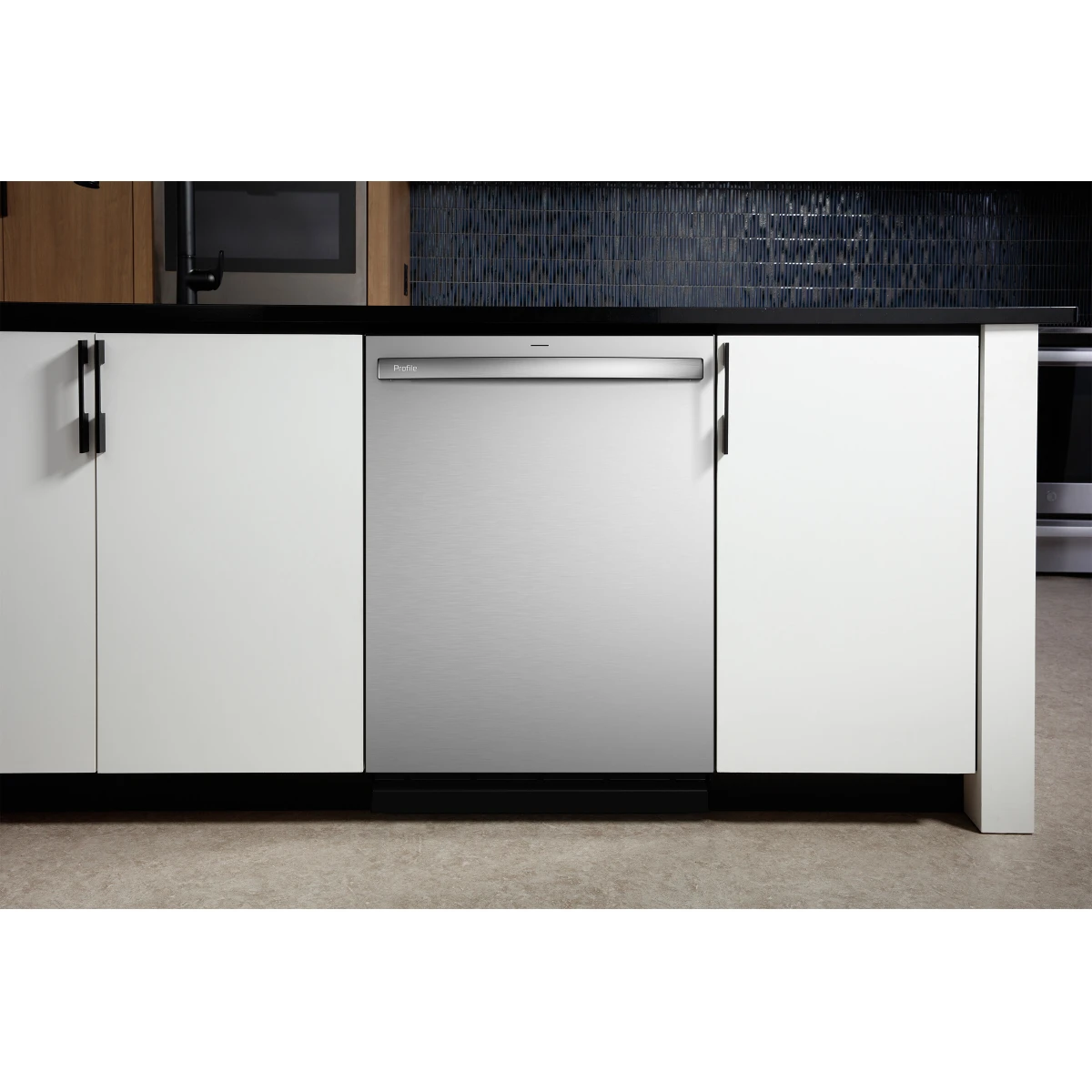 GE Profile - PDT755SYVFS - 24 Inch Fully Integrated Smart Dishwasher with 16 Place Settings, 42 dBa, 6 Wash Cycles, Washing 3rd Rack, UltraFresh System, Twin Turbo Dry Boost™, NSF Certified, and ENERGY STAR®: Fingerprint Resistant Stainless