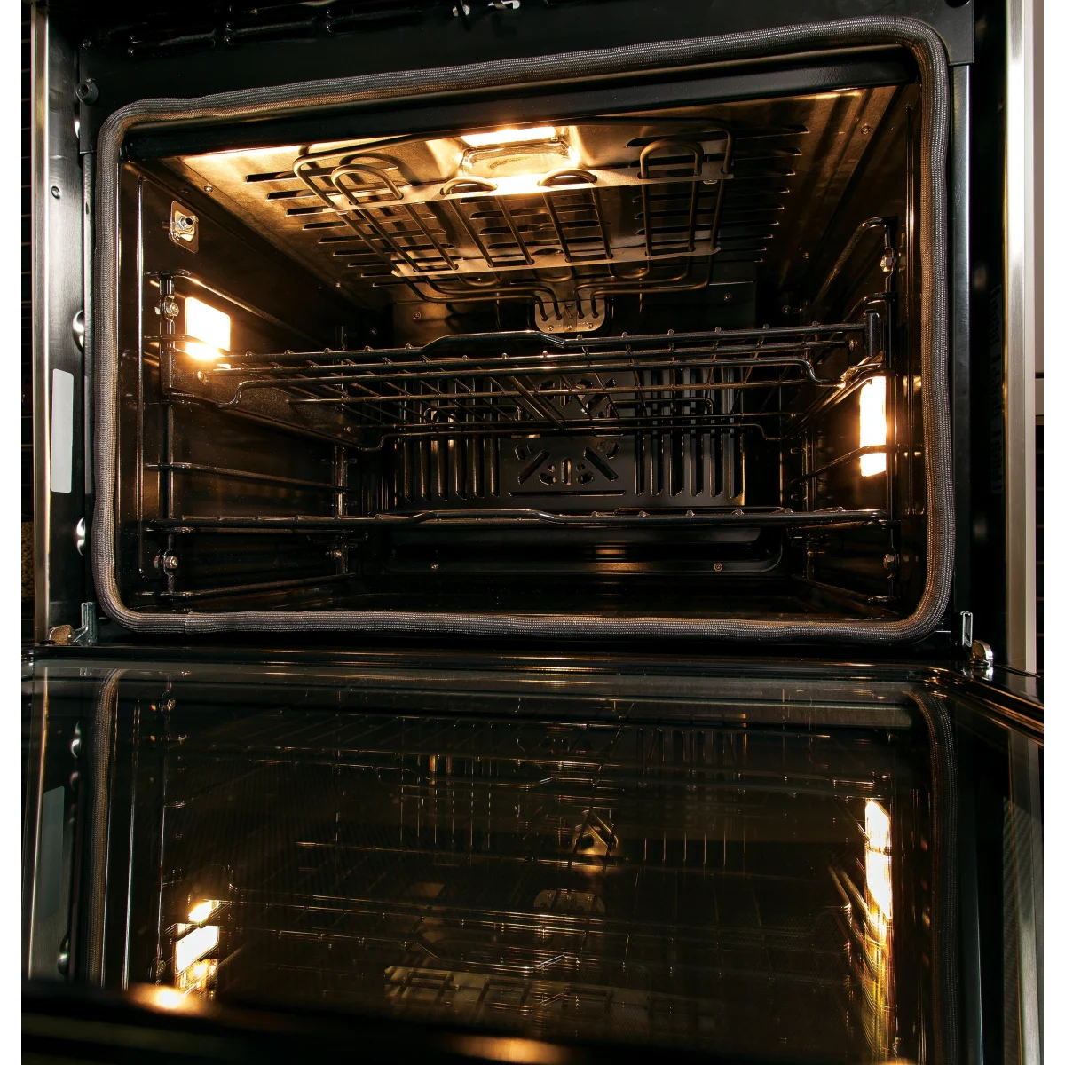 GE Profile - PT7550SFSS - 30 Inch Double Electric Wall Oven with True Convection, Meat Probe, Steam Clean, Ten-Pass Bake Element, Heavy-Duty Roller Rack, Glass Touch Controls, 10 Total cu. ft. Capacity