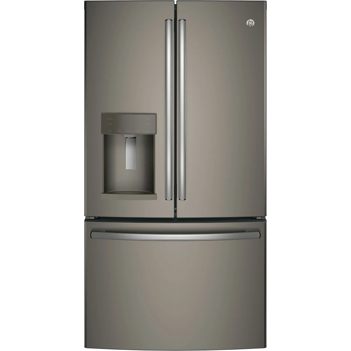 GE -  GFE28GMKES - 36 Inch French Door Refrigerator with 27.7 Cu. Ft. Capacity, TwinChill™, Turbo Cool/Freeze, Showcase LED, Enhanced Shabbos Mode, Ice Maker, Ice & Water Dispenser, Advanced Filtration, ADA Compliant